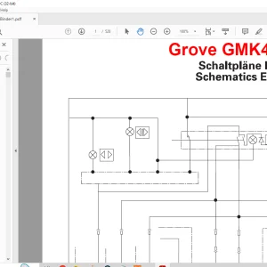 Grove Crane GMK 4080-1 Electrical Schematic Manual - PDF DOWNLOAD