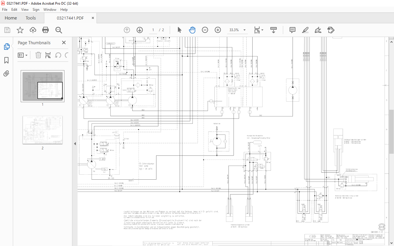 Grove Crane GMK 4080-1 V3 Hydraulic Schematic Manual - PDF DOWNLOAD ...