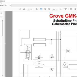 Grove Crane GMK 4080-2 Pneumatic Schematic Manual - PDF DOWNLOAD