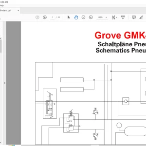 Grove Crane GMK 4090 Pneumatic Schematic Manual - PDF DOWNLOAD