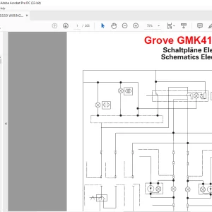 Grove Crane GMK 4100-L Electrical Schematic Manual - PDF DOWNLOAD