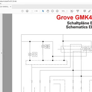 Grove Crane GMK 4100-L Electrical Schematic Manual 41005204 - PDF DOWNLOAD