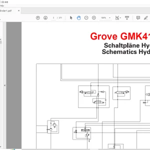 Grove Crane GMK 4100L-1 Hydraulic Schematic Manual - PDF DOWNLOAD
