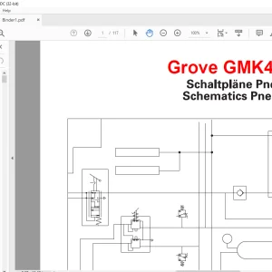 Grove Crane GMK 4100L-1 Pneumatics Schematics Manual - PDF DOWNLOAD