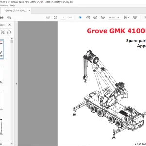 Grove Crane GMK 4100L-1 Spare Parts Manual 4230700B - PDF DOWNLOAD