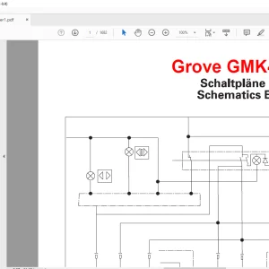 Grove Crane GMK 4100L Electrical Schematic Manual - PDF DOWNLOAD