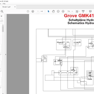 Grove Crane GMK 4100L Hydraulic Schematic Manual - PDF DOWNLOAD
