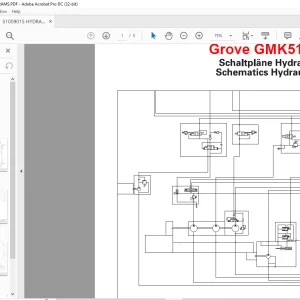 Grove Crane GMK 5100 Hydraulic Schematic Manual - PDF DOWNLOAD