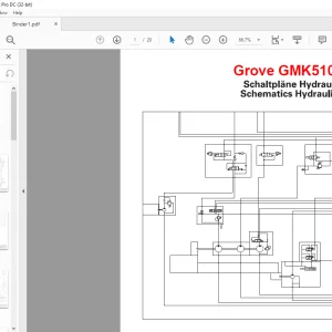 Grove Crane GMK 5100 Hydraulic Schematic Manual - PDF DOWNLOAD