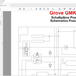 Grove Crane GMK 5100 Pneumatic Schematic Manual - PDF DOWNLOAD