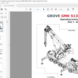 Grove Crane GMK 5130-2 Driving Operation Instruction Manual 3112638 - PDF DOWNLOAD