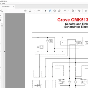 Grove Crane GMK 5130-2 Electrical Schematic Manual - PDF DOWNLOAD