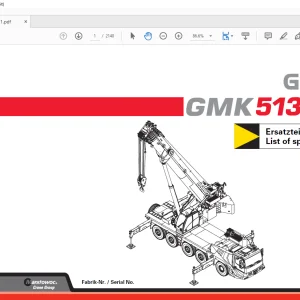 Grove Crane GMK 5130-2 Spare Parts Manual 3129926 - PDF DOWNLOAD