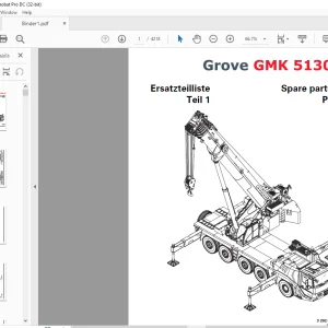 Grove Crane GMK 5130-2 Spare Parts Manual 3202003 - PDF DOWNLOAD