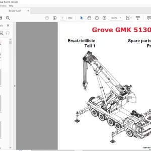 Grove Crane GMK 5130-2 Spare Parts Manual 3261007C - PDF DOWNLOAD