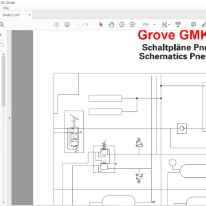Grove Crane GMK 5150 Pneumatic Schematic Manual - PDF DOWNLOAD