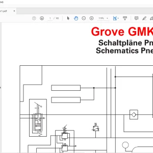 Grove Crane GMK 5150L Pneumatic Schematic Manual - PDF DOWNLOAD