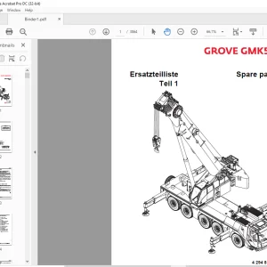 Grove Crane GMK 5150L Spare Parts Manual 4294810 B - PDF DOWNLOAD