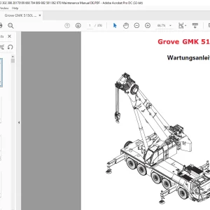 Grove Crane GMK 5150L Wartungsanleitung_DE - PDF DOWNLOAD (German)