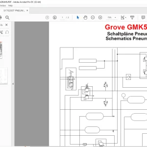 Grove Crane GMK 5170 Pneumatic Schematic Manual - PDF DOWNLOAD