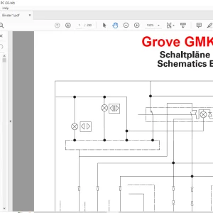 Grove Crane GMK 5180 Electric Schematic Manual - PDF DOWNLOAD