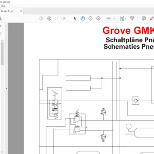 Grove Crane GMK 5180 Pneumatic Schematic Manual - PDF DOWNLOAD