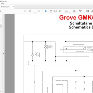 Grove Crane GMK 5200-1 Electrical Schematic Manual - PDF DOWNLOAD