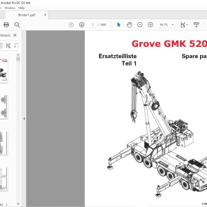 Grove Crane GMK 5200-1 Spare Parts Manual 3240600 - PDF DOWNLOAD