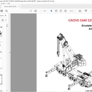 Grove Crane GMK 5250L-1 Ersatzteilliste 4292300 C - PDF DOWNLOAD (German)