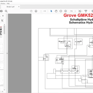 Grove Crane GMK 5250L-1 Hydraulic Schematic Manual - PDF DOWNLOAD