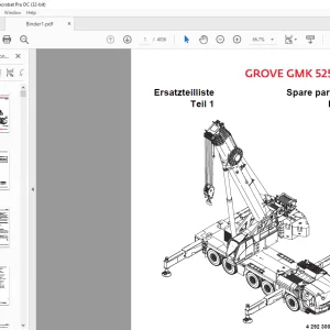 Grove Crane GMK 5250L-1 Spare Parts Manual 4292300 C - PDF DOWNLOAD
