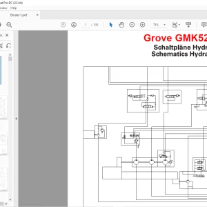 Grove Crane GMK 5250L Hydraulic Schematic Manual - PDF DOWNLOAD