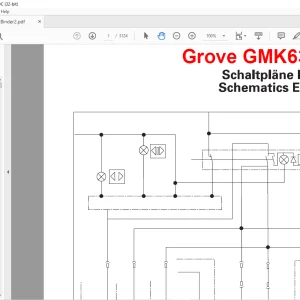 Grove Crane GMK 6300L-1 Electrical Schematic Manual - PDF DOWNLOAD