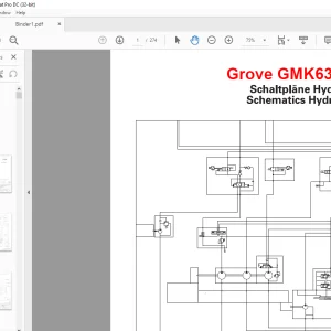Grove Crane GMK 6300L-1 Hydraulic Schematic Manual - PDF DOWNLOAD