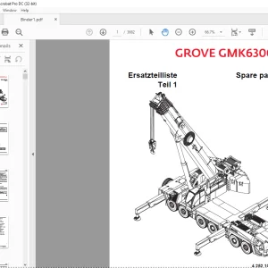 Grove Crane GMK 6300L-1 Spare Parts Manual 4252100 C - PDF DOWNLOAD