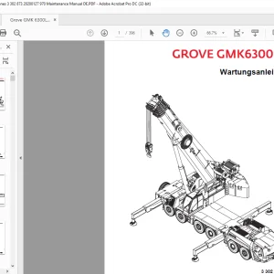 Grove Crane GMK 6300L-1 Wartungsanleitung_DE - PDF DOWNLOAD