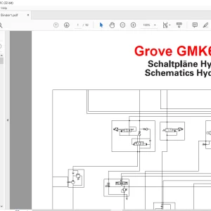 Grove Crane GMK 6300L Hydraulic Schematic Manual - PDF DOWNLOAD
