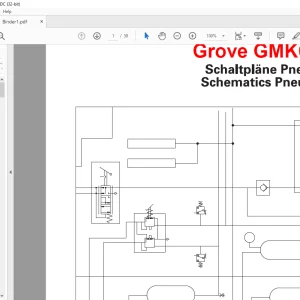 Grove Crane GMK 6300L Pneumatic Schematic Manual - PDF DOWNLOAD