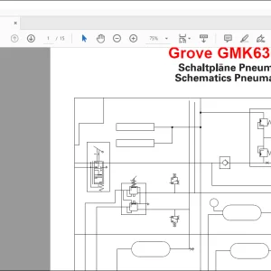 Grove Crane GMK 6300L Pneumatic Schematic Manual - PDF DOWNLOAD