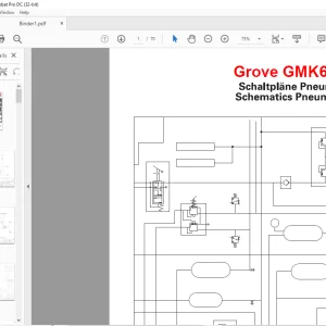 Grove Crane GMK 6400 Pneumatics Schematic Manual - PDF DOWNLOAD