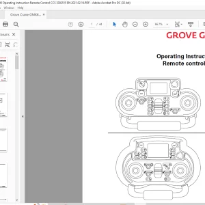 Grove Crane GMK 6400 Remote control CCS Operating Instructions Manual 3302515 - PDF DOWNLOAD