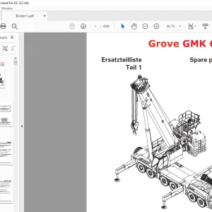 Grove Crane GMK 6400 Spare Parts Manual 3219283 BC - PDF DOWNLOAD