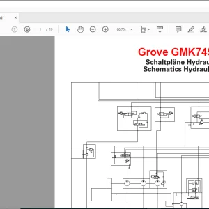Grove Crane GMK 7450 Hydraulic Schematic Manual - PDF DOWNLOAD
