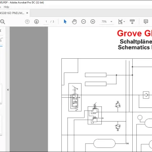 Grove Crane GMK 7450 Pneumatic Schematic Manual - PDF DOWNLOAD