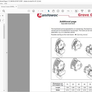 Grove Crane GMK6400 Additional Pages 3112980 - PDF DOWNLOAD