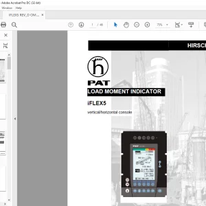Grove Crane PAT iFLEX5 Load Moment Indicator Operator's Manual - PDF DOWNLOAD