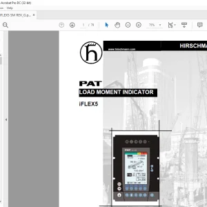 Grove Crane PAT iFLEX5 Load Moment Indicator Service Manual - PDF DOWNLOAD