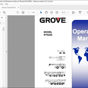 Grove Crane RT 628S Operators Manual - PDF DOWNLOAD