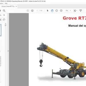 Grove Crane RT 770E Manual del operador 521-01 - PDF DOWNLOAD (Spanish)