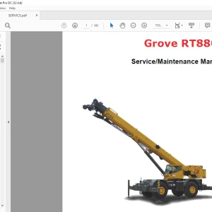 Grove Crane RT 880E Service & Maintenance Manual 358-05 - PDF DOWNLOAD